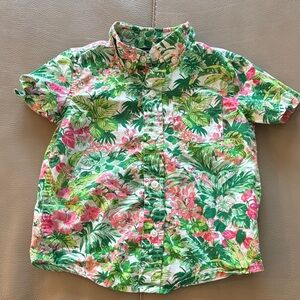 Janie and Jack Tropical Floral Kids Shirt